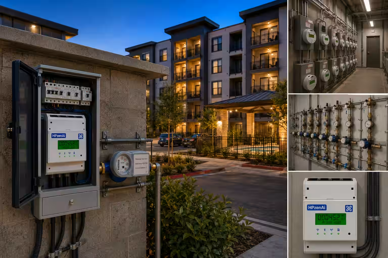 Single-Phase Energy Meter, 60 A use case - Apartment Sub-Metering