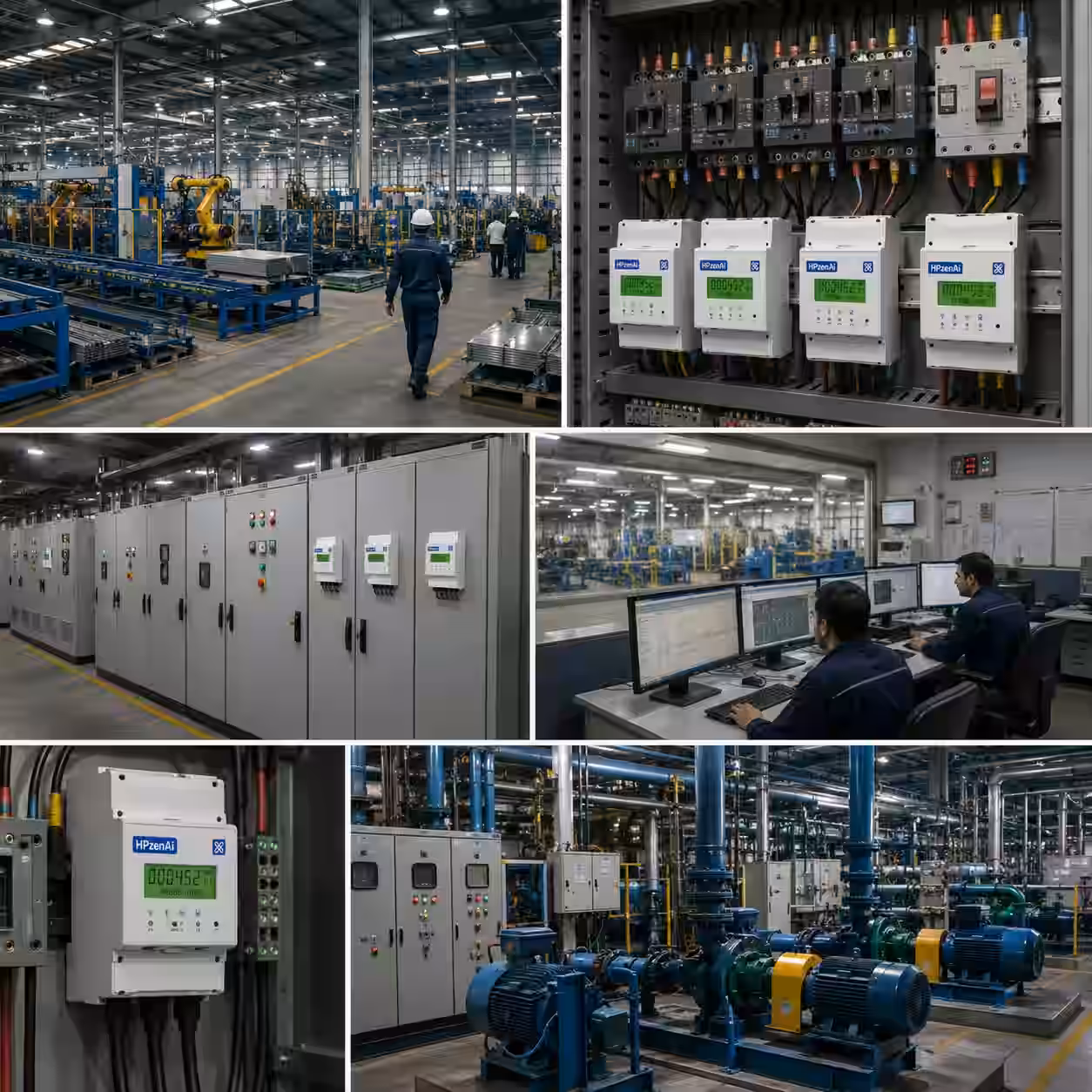 Single-Phase Energy Meter, 60 A use case - Industrial Monitoring