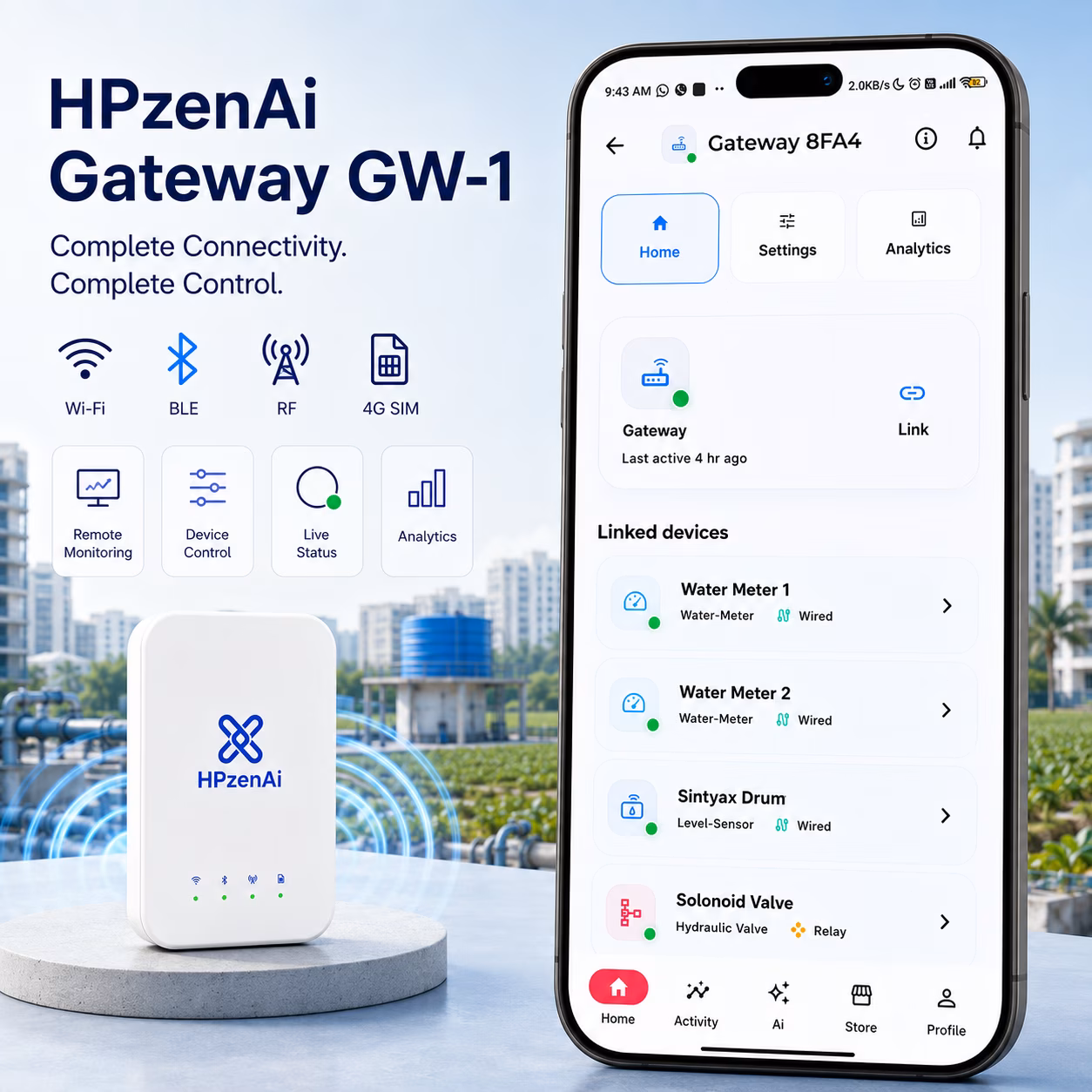 IoT Gateway GW-1 (RS485, Wi-Fi, BLE, SIM, RF) image 4