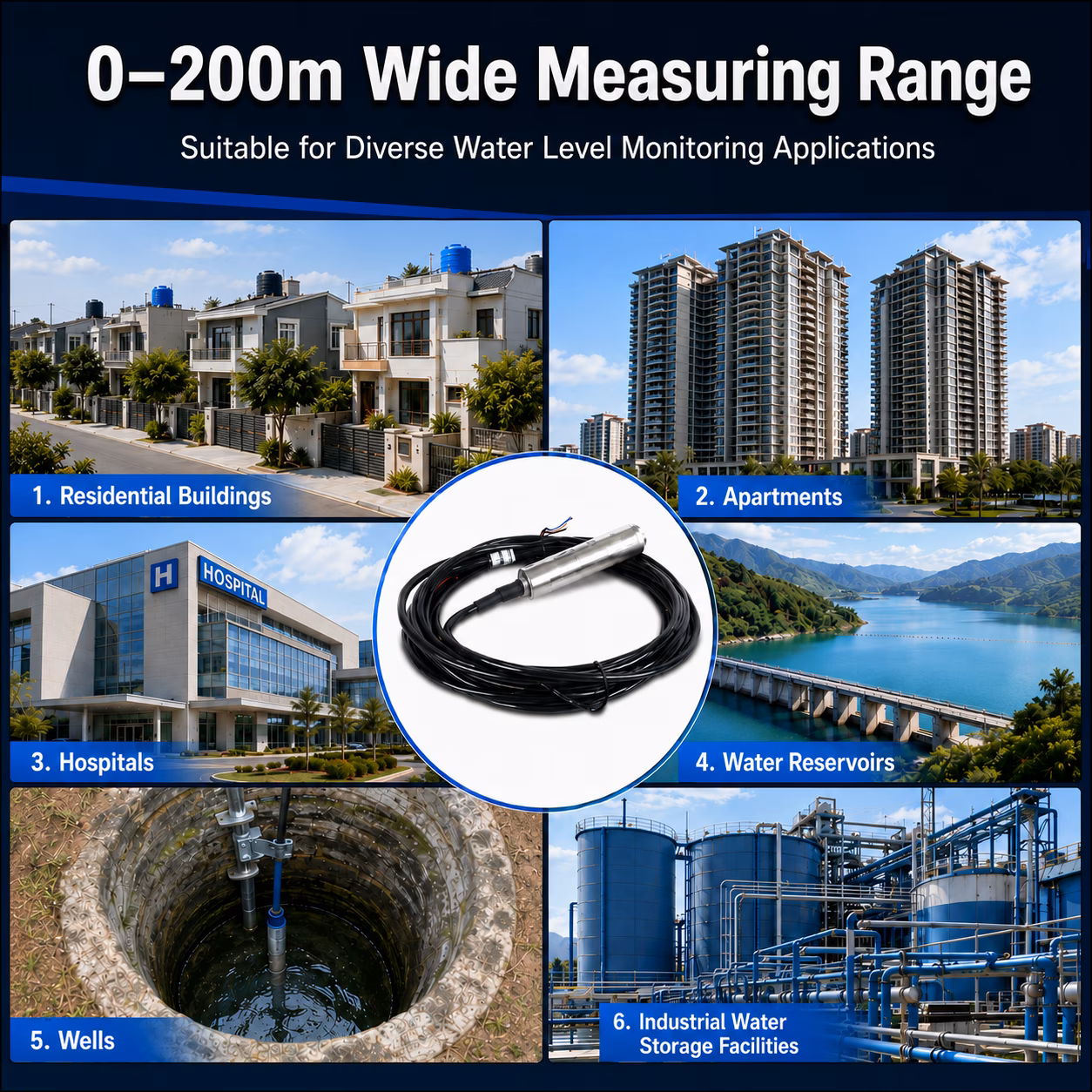 Water Level Sensor, 4 m, Stainless Steel image 10