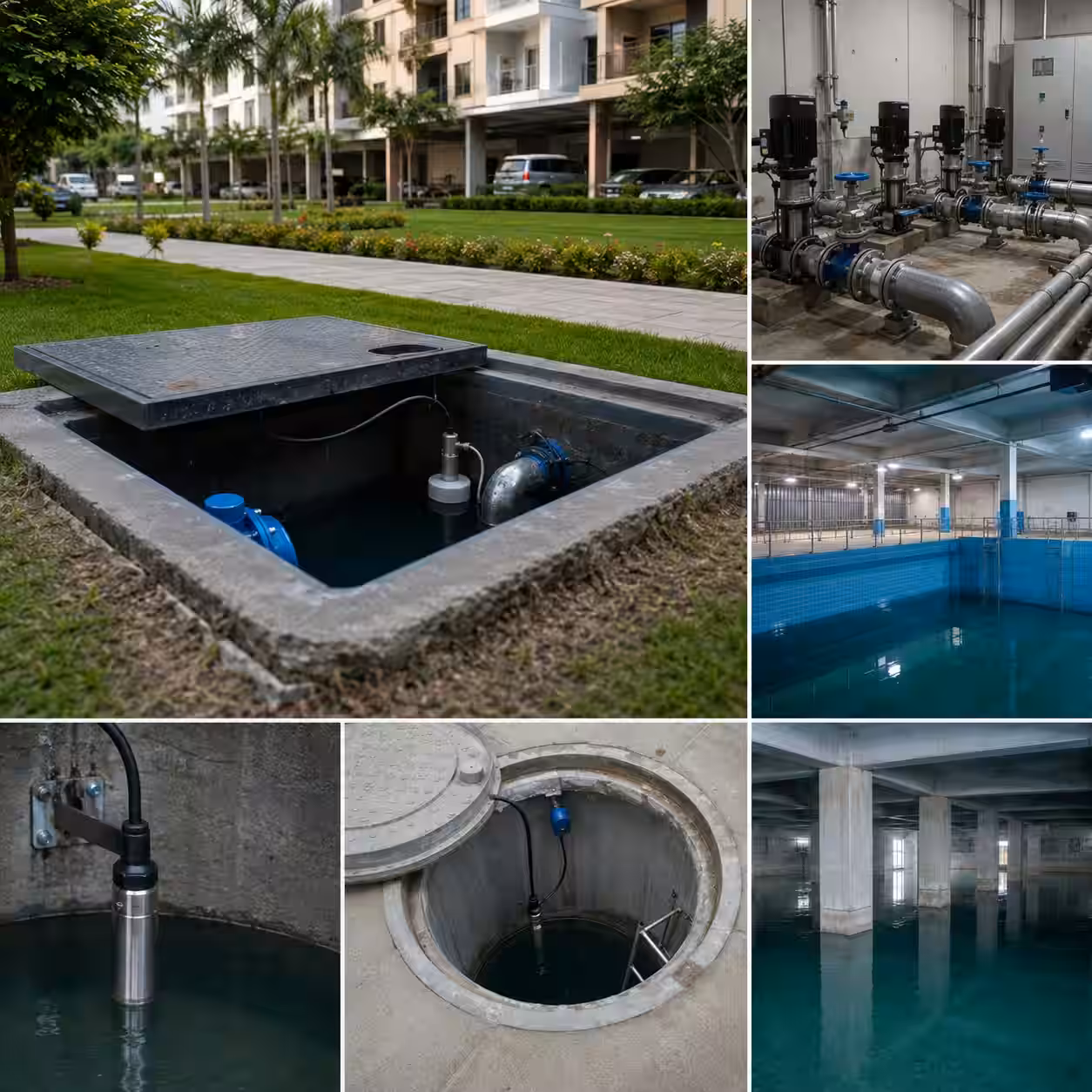 Water Level Sensor, 4 m, Stainless Steel use case - Underground Storage