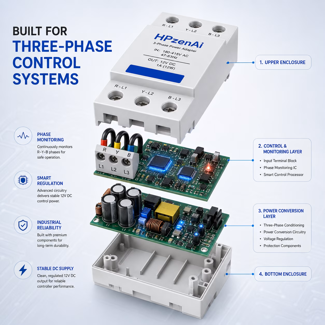 Three-Phase Power Adapter, 12 V, 12 W image 8