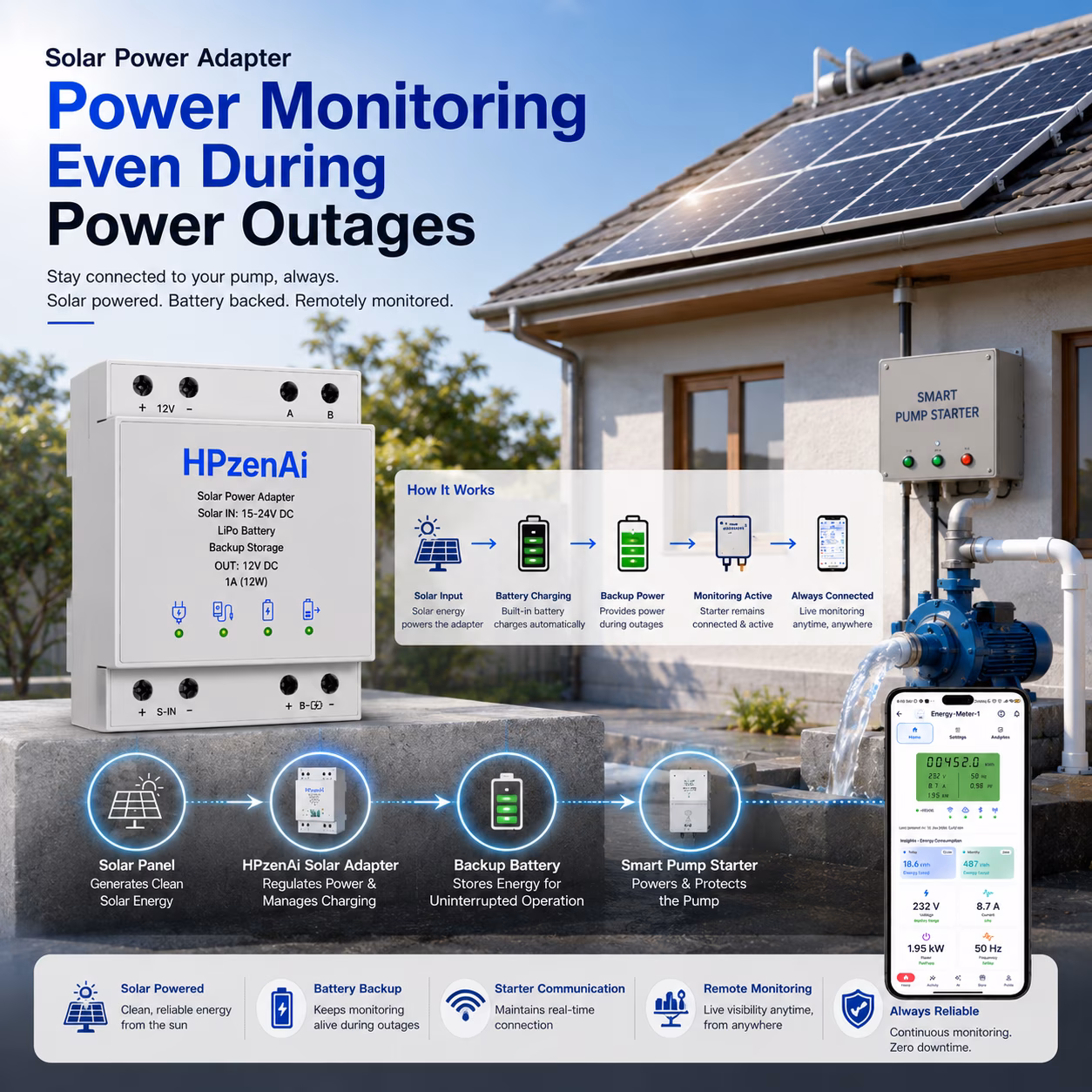 Solar Power Adapter, 12 V, 12 W image 5