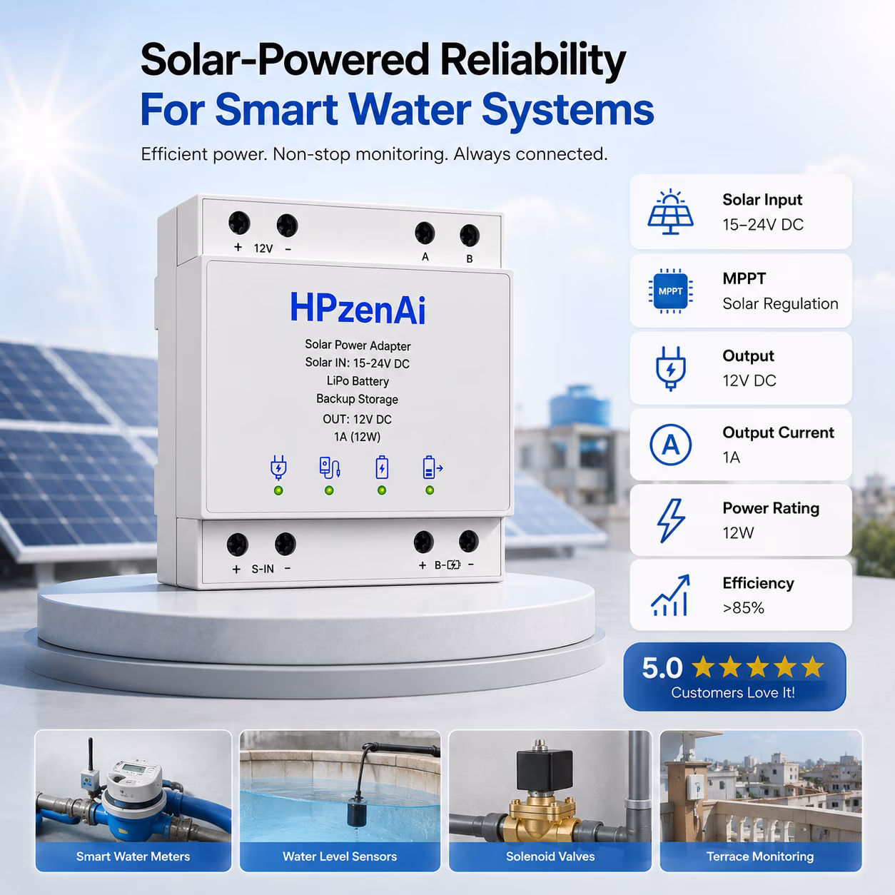 Solar Power Adapter, 12 V, 12 W image 6