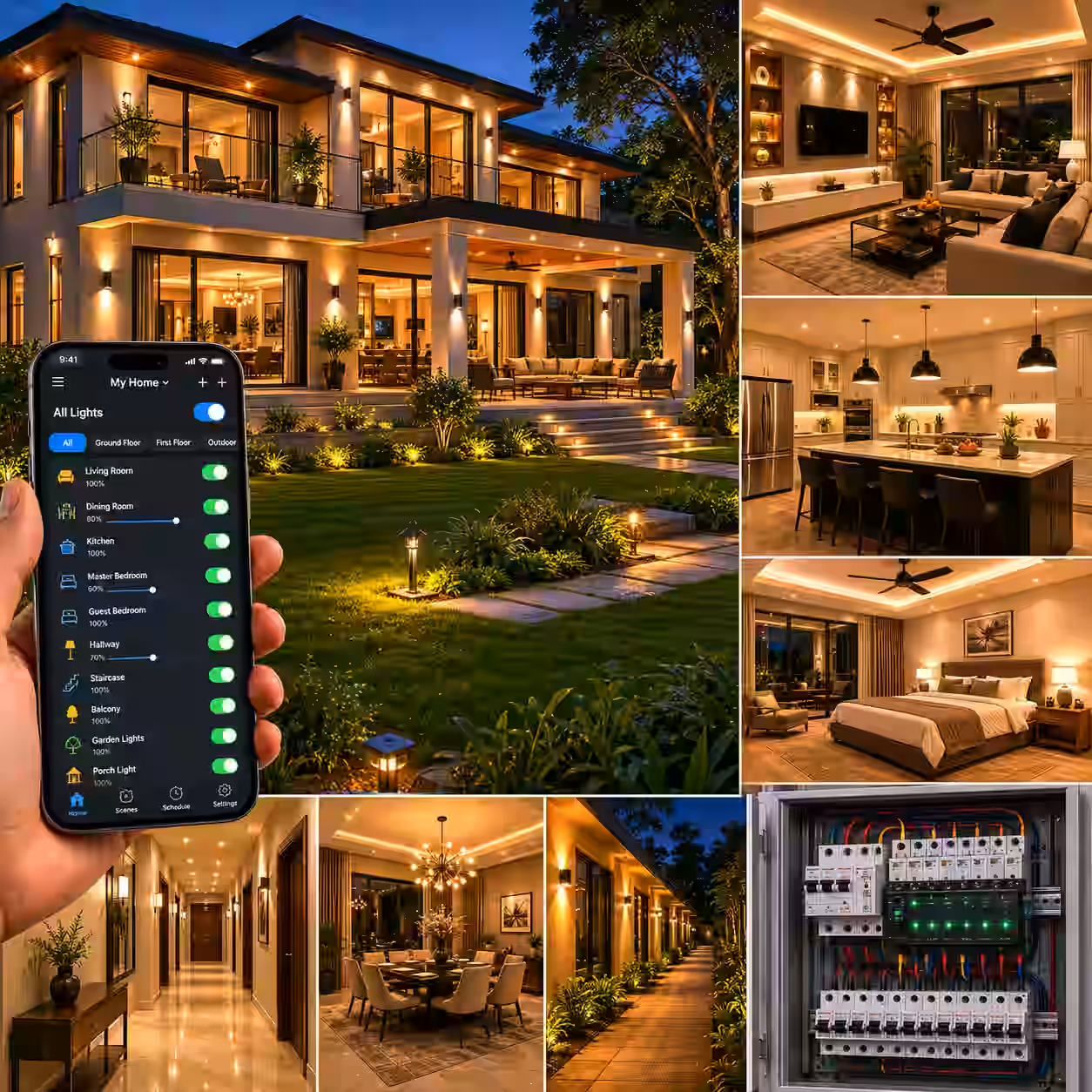8-Channel Relay Controller X3 use case - Home Lighting Control