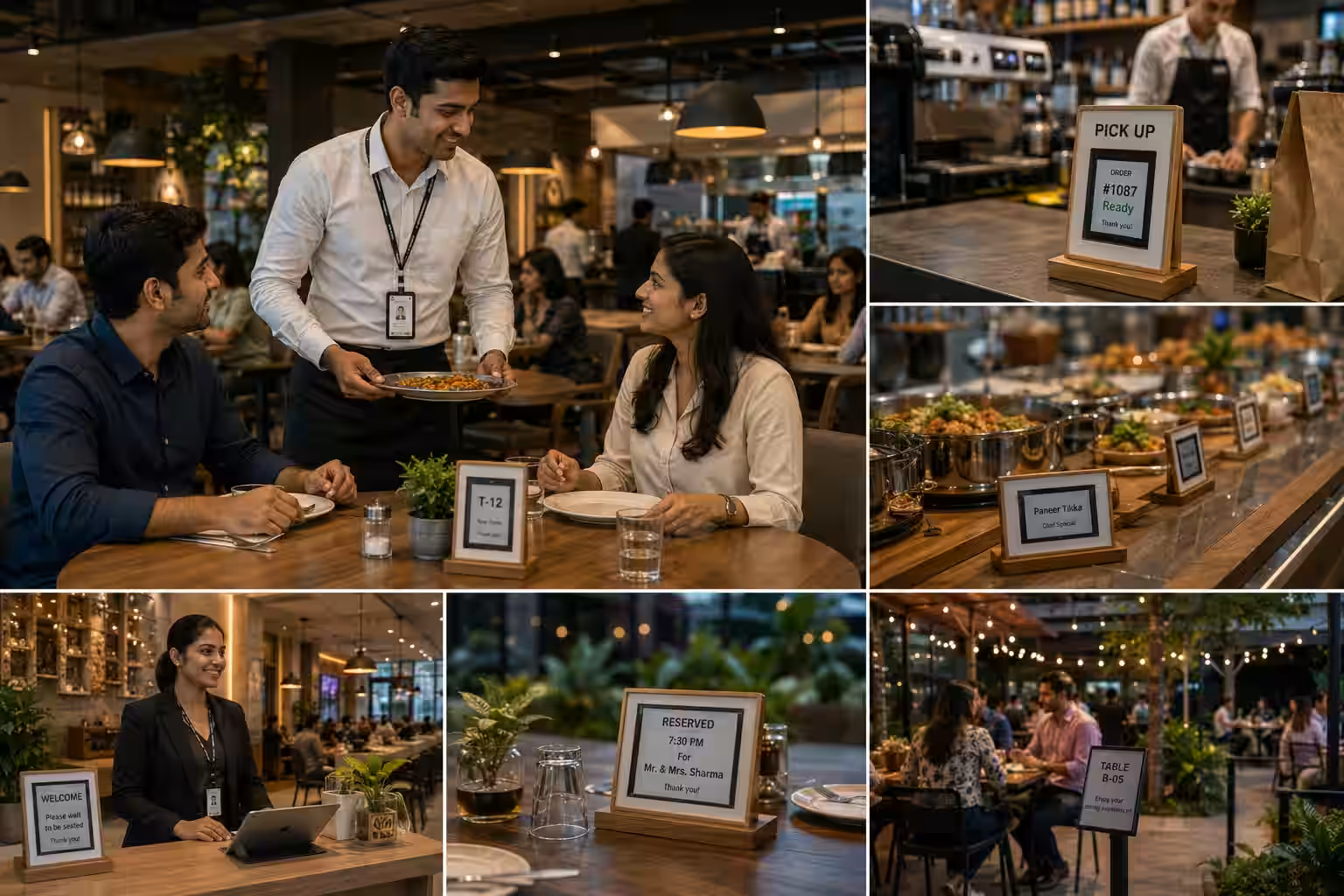 NFC E-Ink Smart Tag, Store Display use case - Restaurants & Cafés