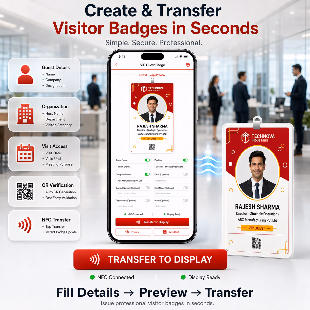 NFC E-Ink Smart Tag, ID Card image 6