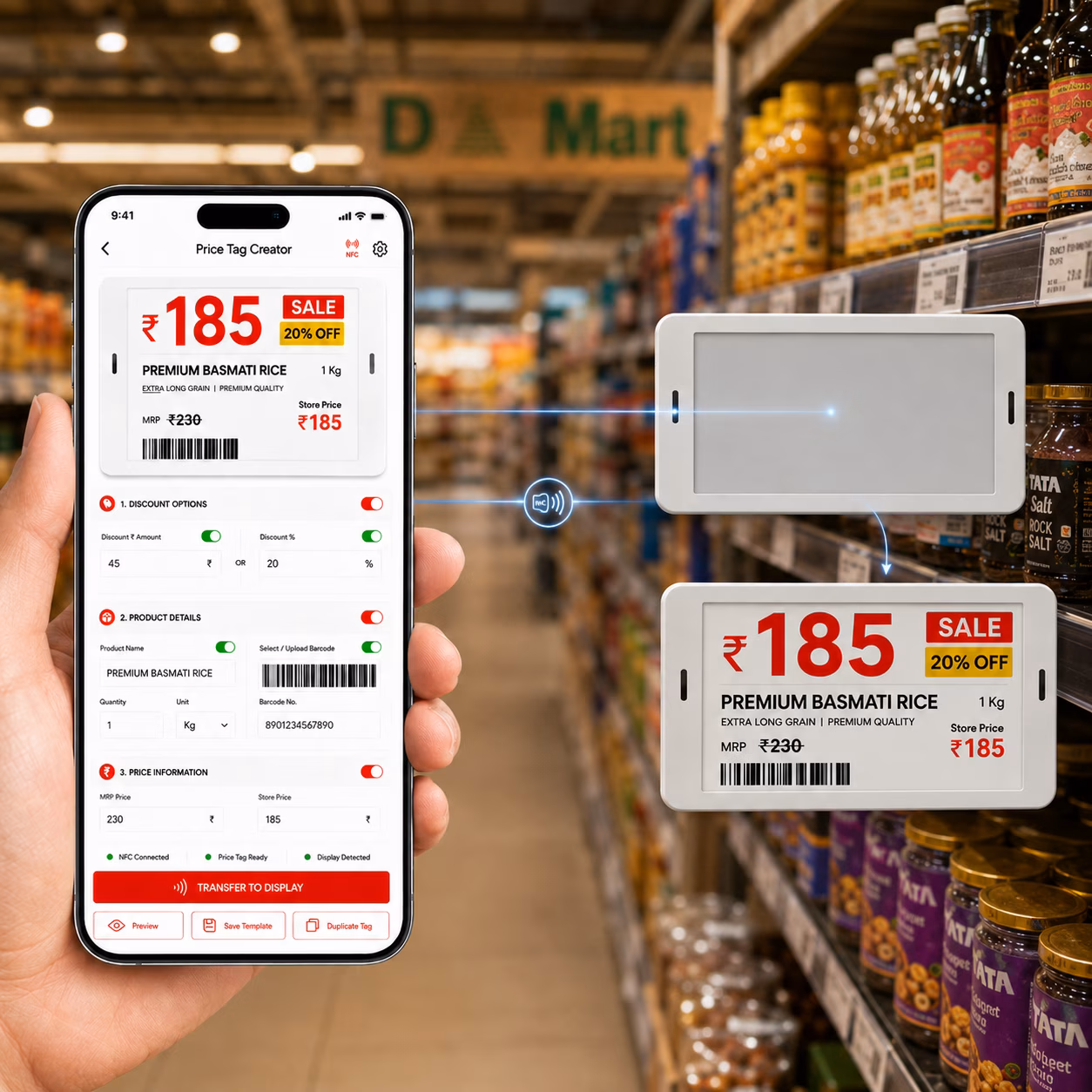 NFC E-Ink Smart Tag, Store Display image 4