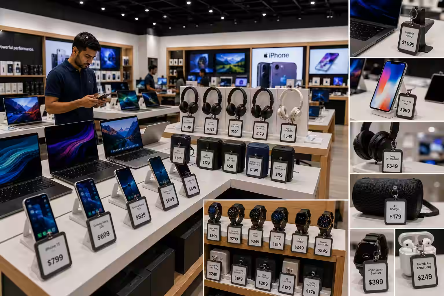 NFC E-Ink Smart Tag, Store Display use case - Electronics Stores