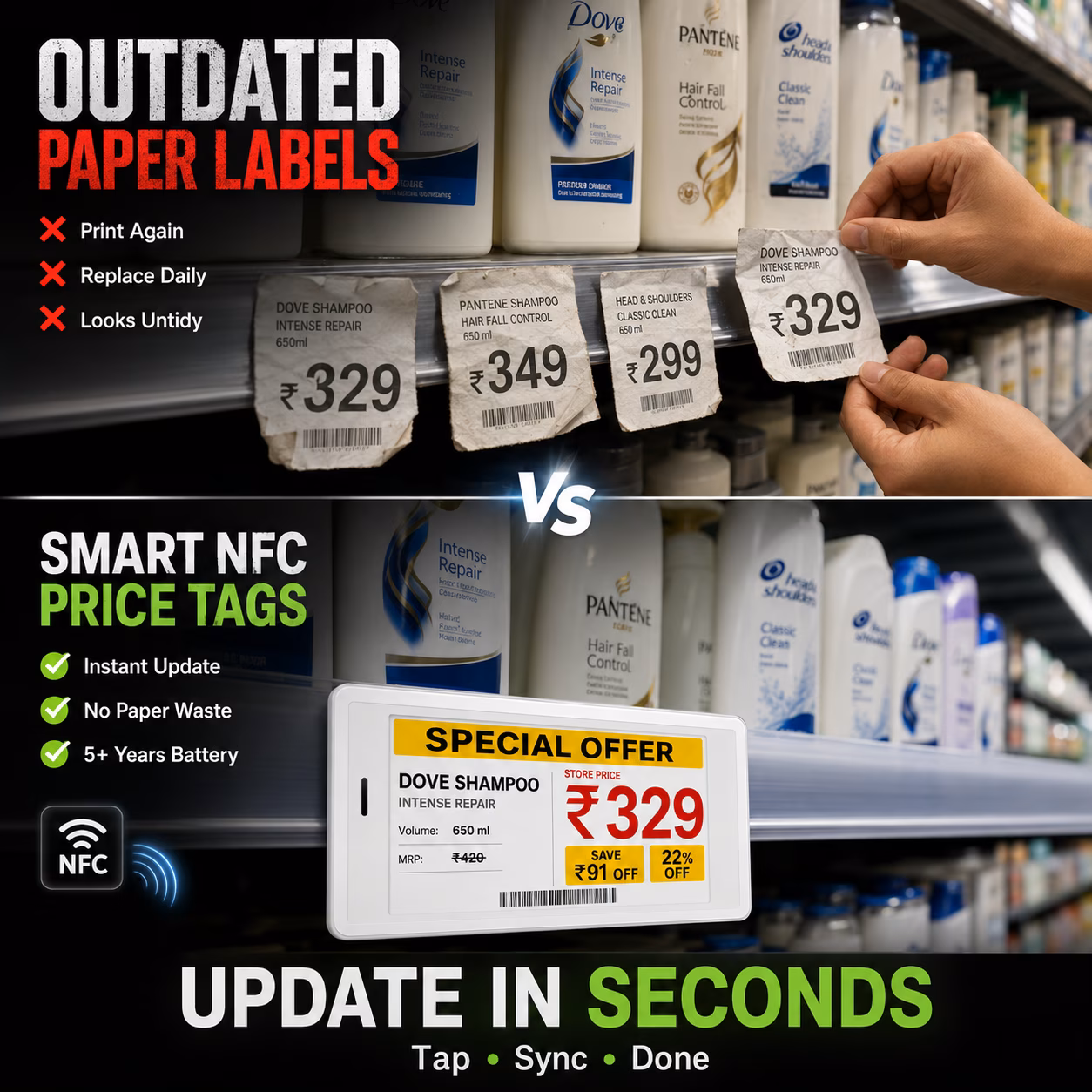 NFC E-Ink Smart Tag, Store Display image 7