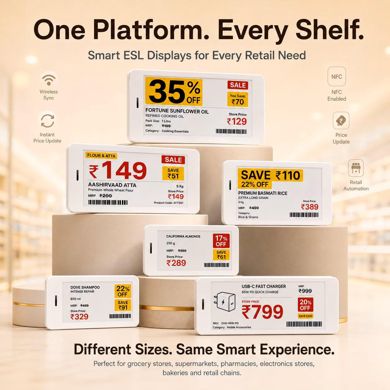 NFC E-Ink Smart Tag, Store Display image 3