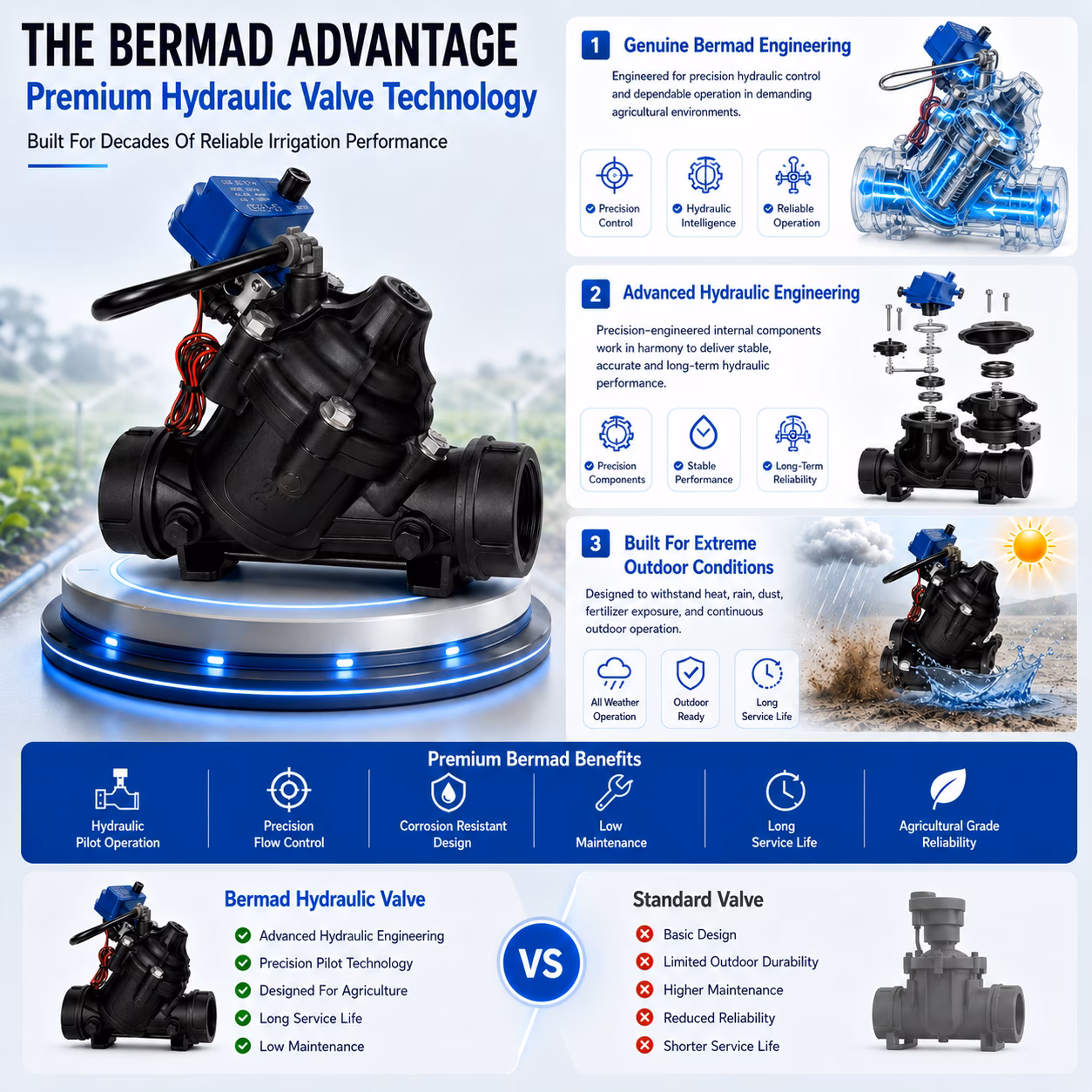 12 V Hydraulic Valve DN50, Bermad image 7