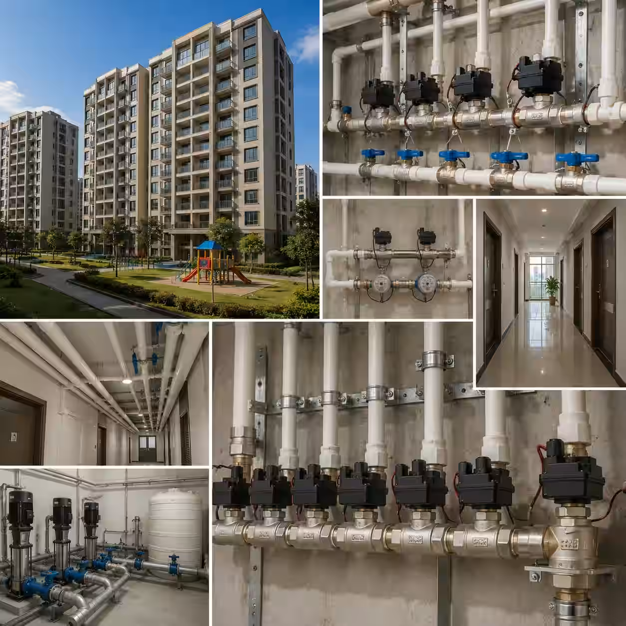 Motorized Ball Valve DN15 (1/2 in), Brass use case - Residential Water Control