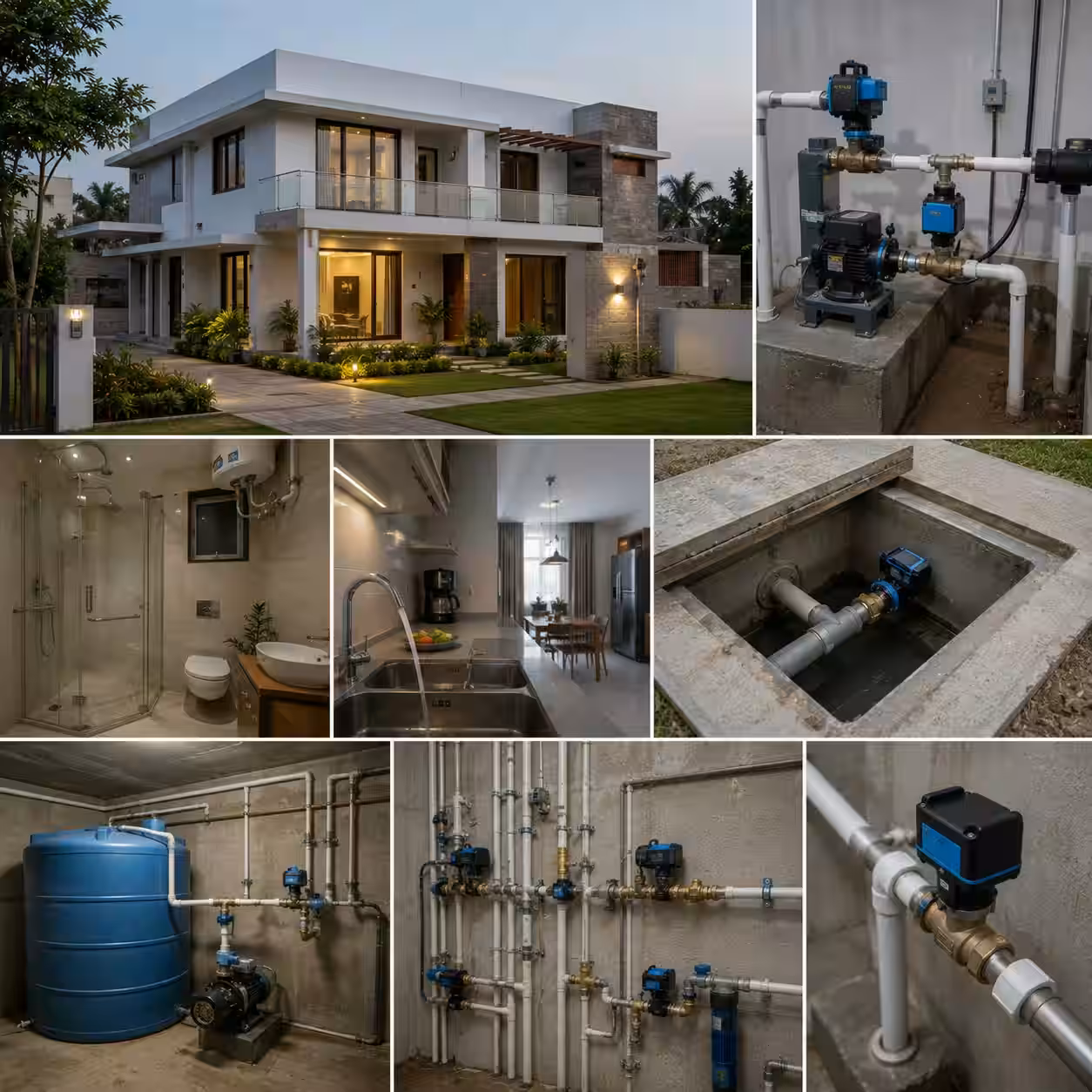 Motorized Ball Valve DN15 (1/2 in), Brass use case - Line Flow Switching