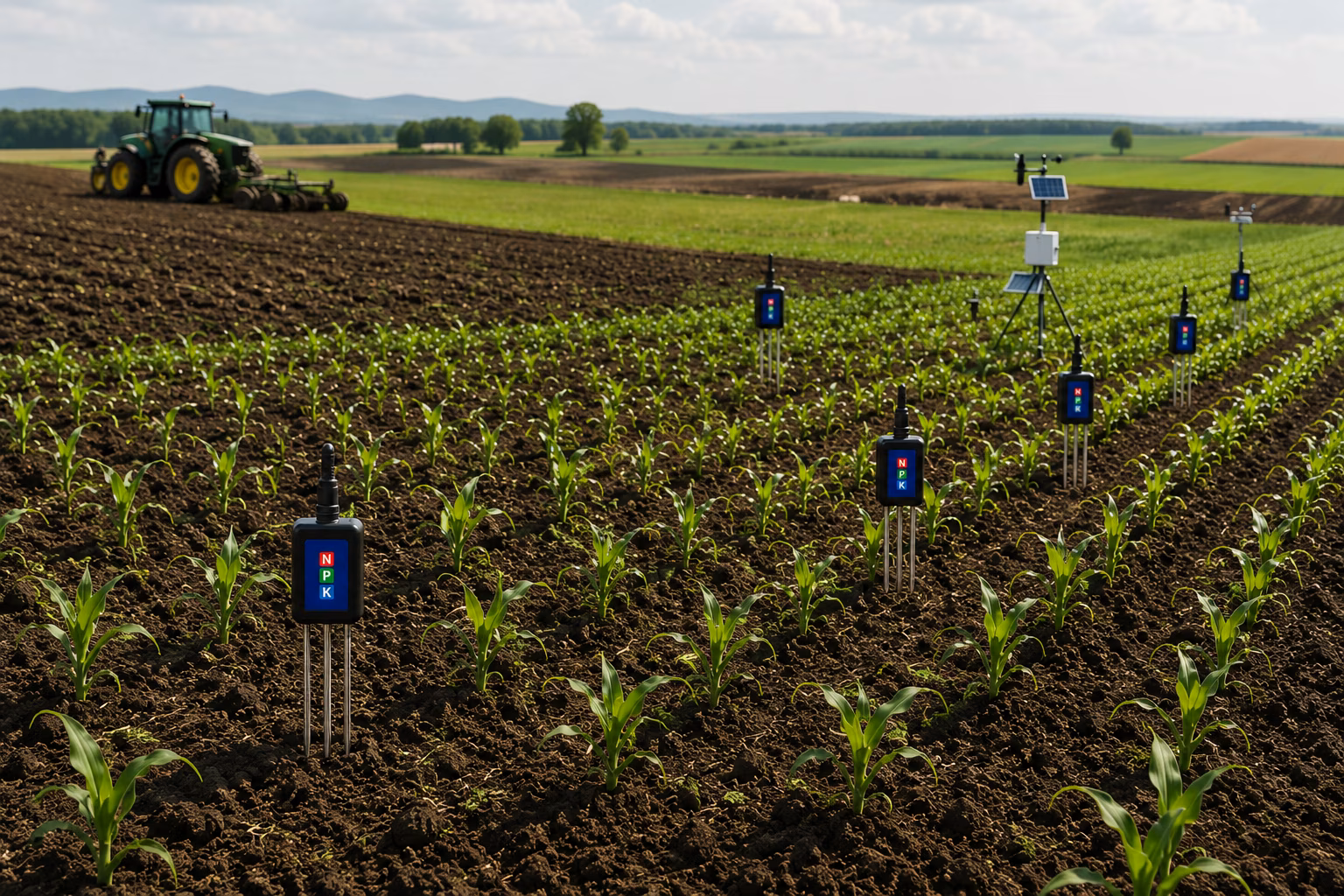 7-in-1 NPK Soil Sensor use case - Open Field Farming