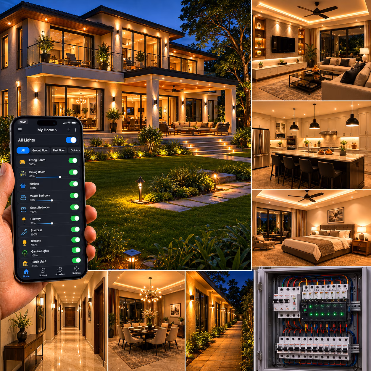 8-Channel Relay Controller X2 use case - Home Lighting Control
